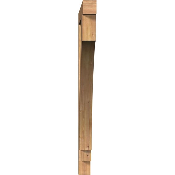 Imperial Block Smooth Bracket, Western Red Cedar, 3 1/2W X 48D X 48H